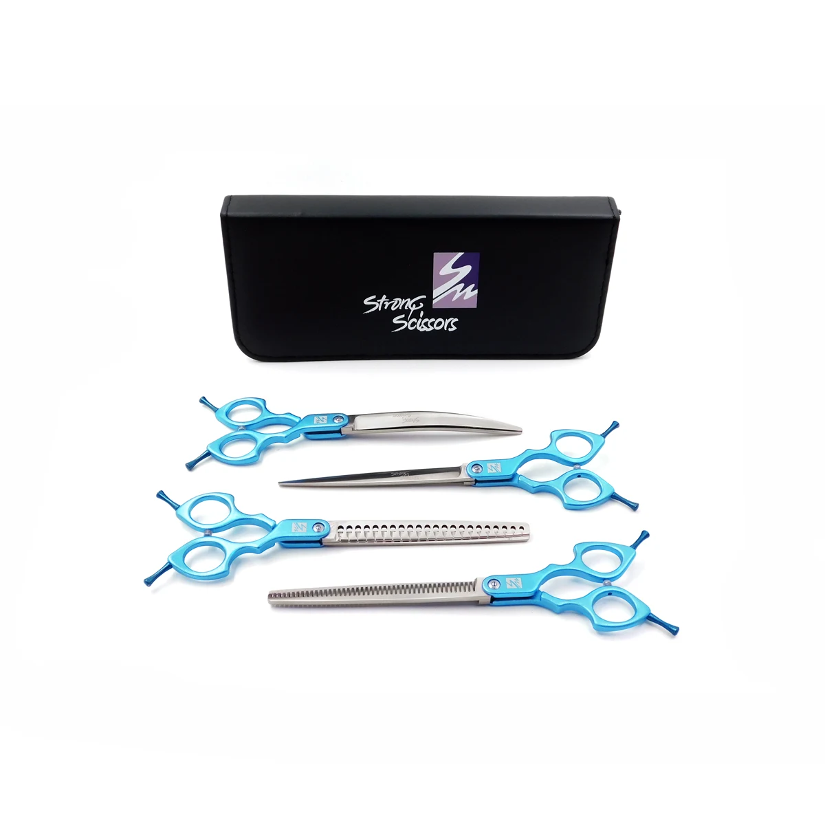 KITESTU-ALUMINIO-BL KIT ESTUDIANTE X4 TIJERAS MANGO ALUMINIO AZUL - Imagen 1