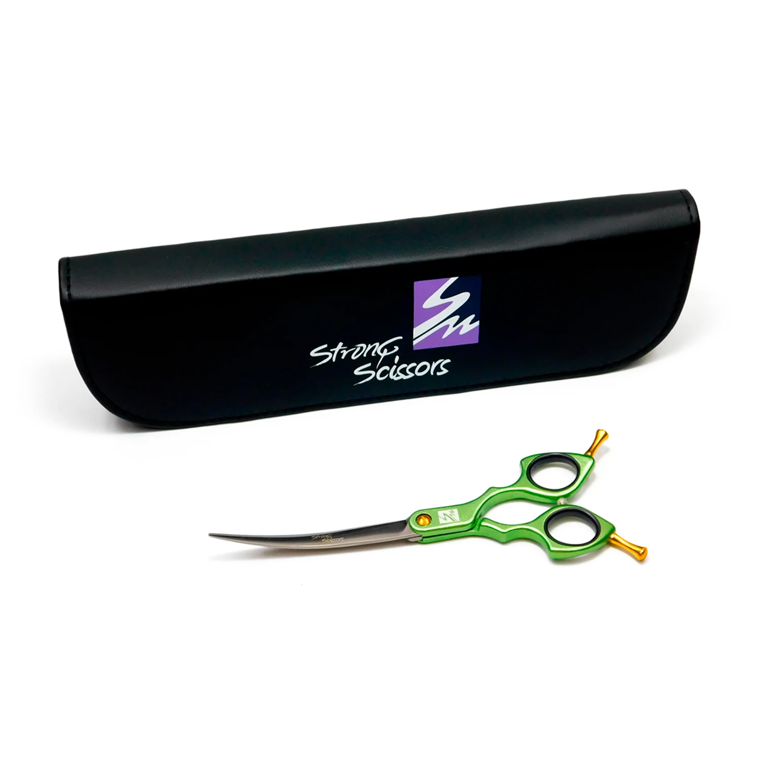 RNPK41GC-6.5 TIJERAS EXTRA CURVA 6.5″ STRONG SCISSORS VERDE - Imagen 1